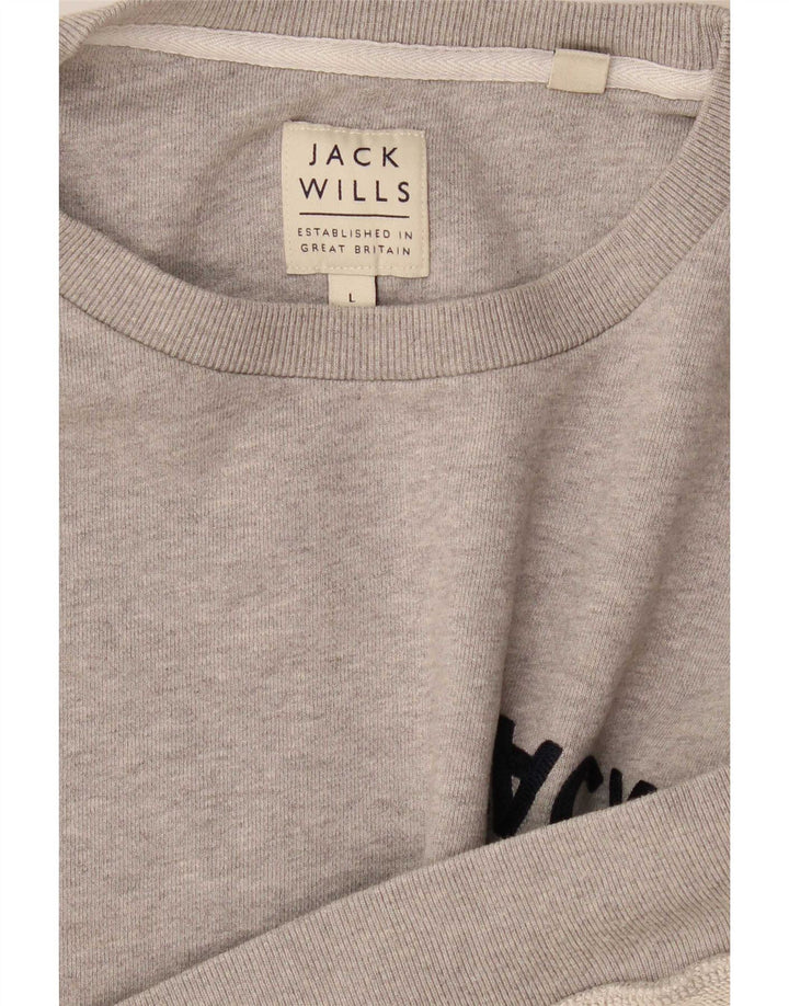 Ανδρικό γραφικό φούτερ Jack Wills Jumper Large Grey