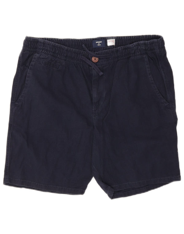 Ανδρικό σορτς chino Superdry μεγάλο W36 Navy Blue βαμβακερό