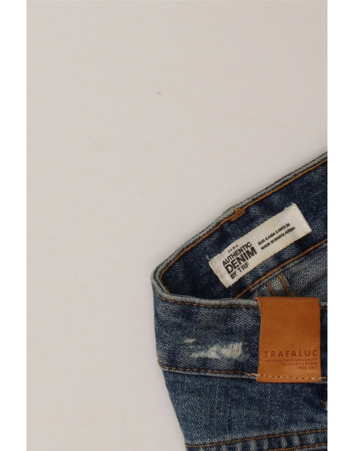 Zara Γυναικεία Μίνι Τζιν Φούστα Μικρή W26 Μπλε