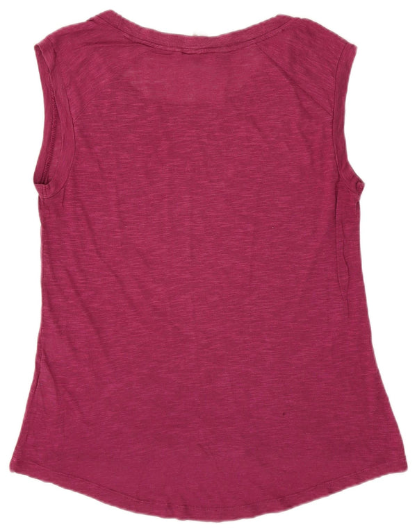 Mountain Warehouse Γυναικείο T-Shirt Top UK 10 Small Purple Flecked Cotton