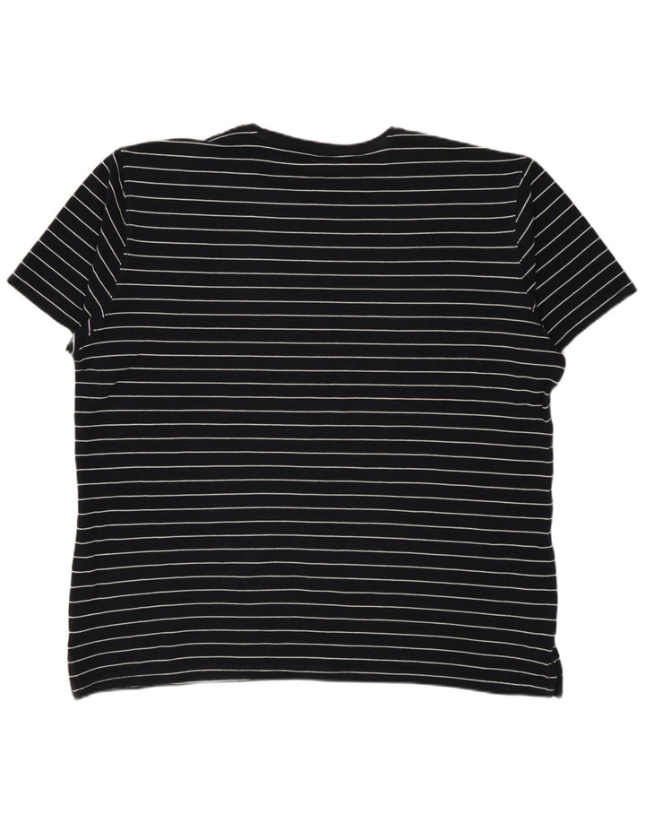 MASSIMO DUTTI Ανδρικό T-Shirt Top XL Μαύρο ριγέ