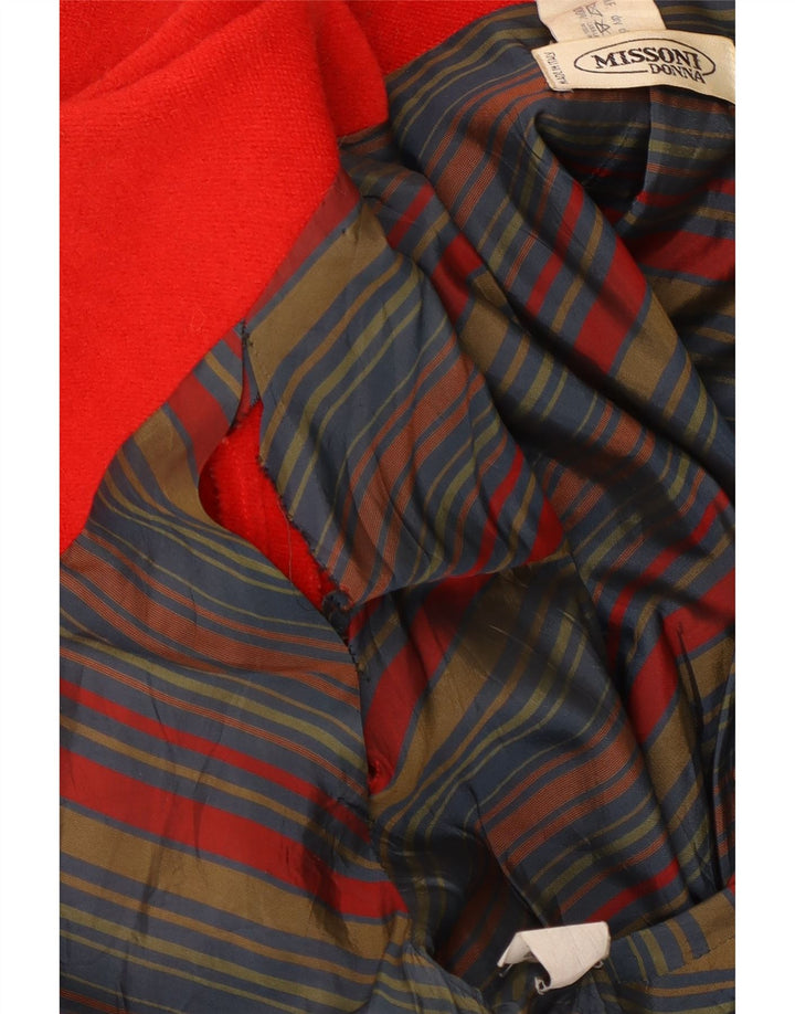 Missoni Γυναικείο Oversized Πανωφόρι UK 12 Medium Red Wool