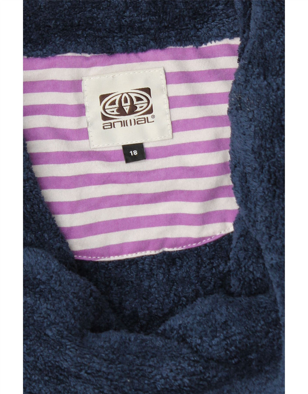 ANIMAL Γυναικείο ρολό φλις λαιμόκοψη UK 18 XL Navy Blue Polyester