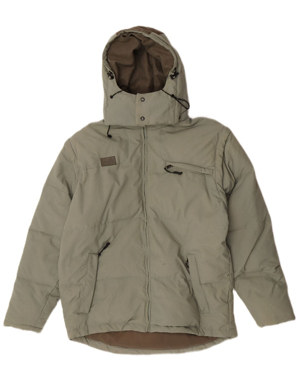 Ανδρικό μπουφάν με κουκούλα Fila UK 38 Medium Green Polyamide