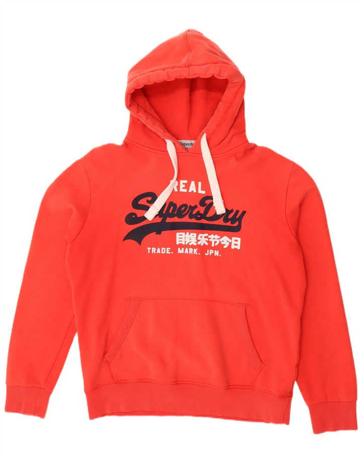 Ανδρικό SUPERDRY Real Graphic Hoodie Jumper XL Red Cotton