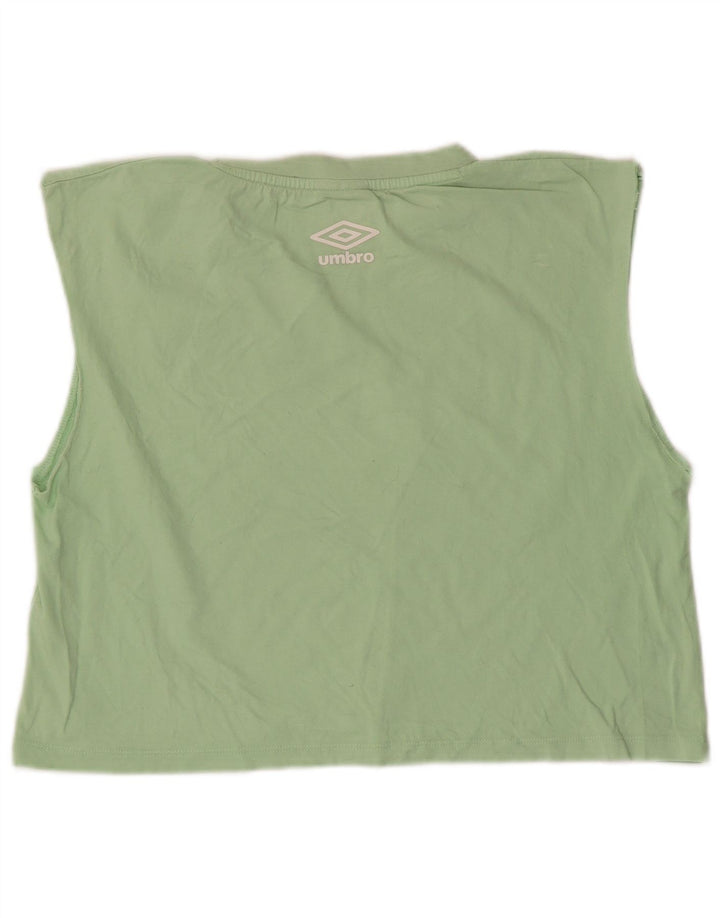 Umbro Γυναικείο Crop Graphic Vest Top UK 14 Large Green