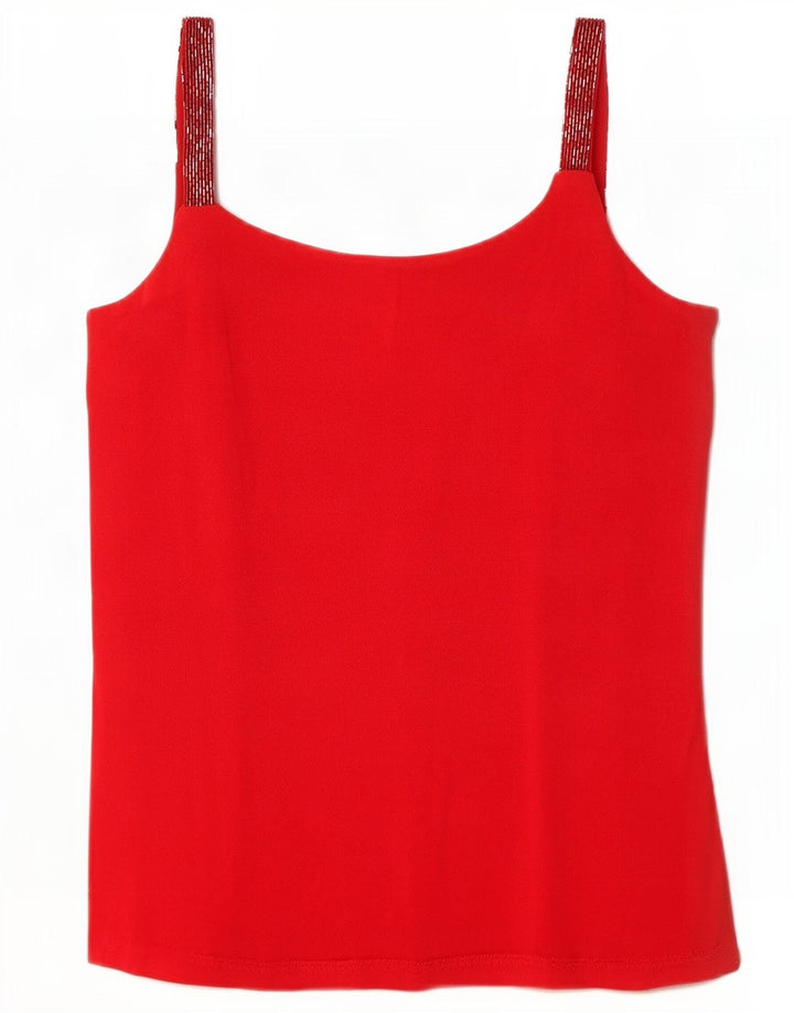 Luisa Spagnoli Γυναικεία Cami Top IT 44 Medium Red Acetate