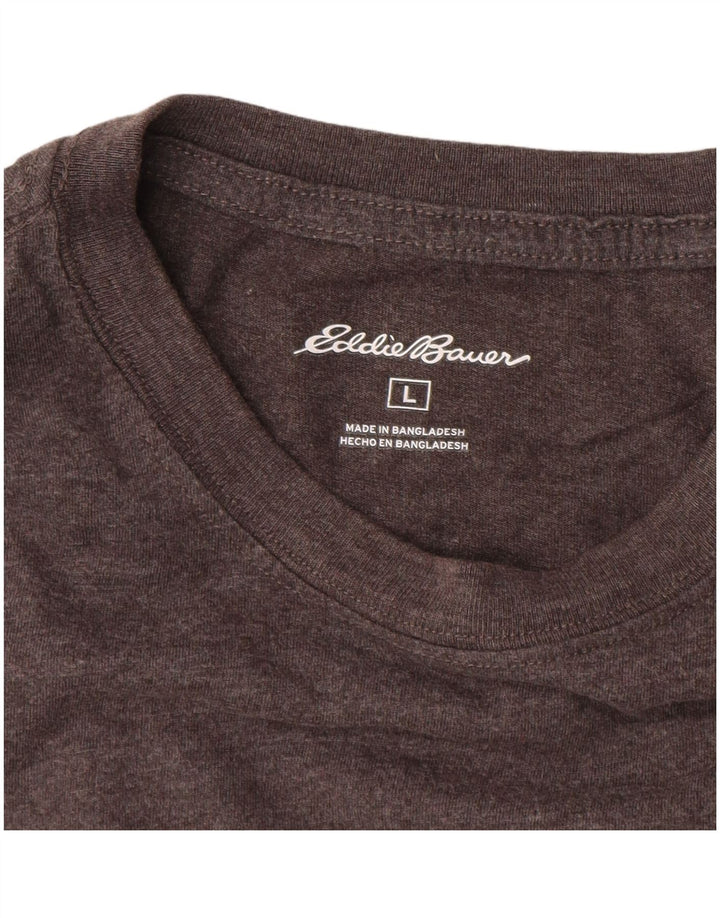 EDDIE BAUER Ανδρικό τοπ μακρυμάνικο μεγάλο γκρι βαμβακερό