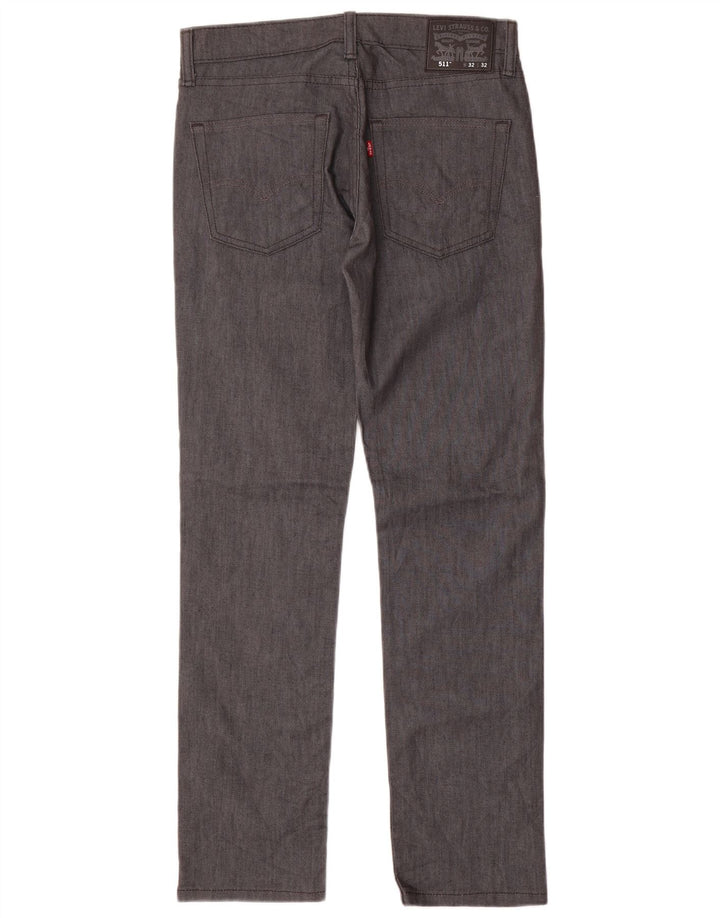 LEVI'S Ανδρικό 511 Slim Jeans W32 L32 Navy Blue Cotton