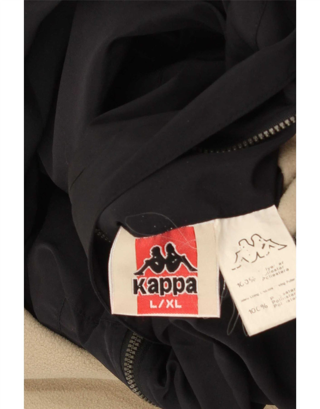 Kappa Ανδρική κουκούλα Loose Fit Reversible Jacket UK 40 Large Black Polyester