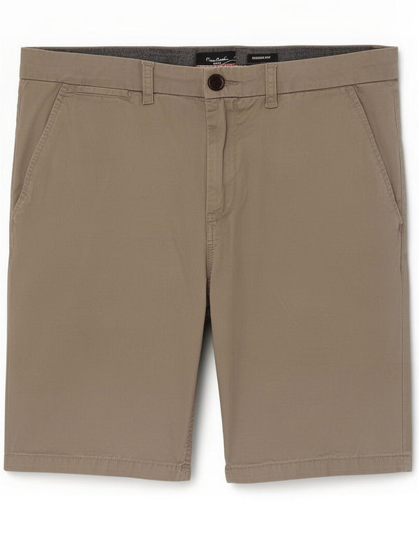 Pierre Cardin Ανδρικό Σορτς Chino με Κανονική Εφαρμογή XL W40 Χακί Βαμβακερό