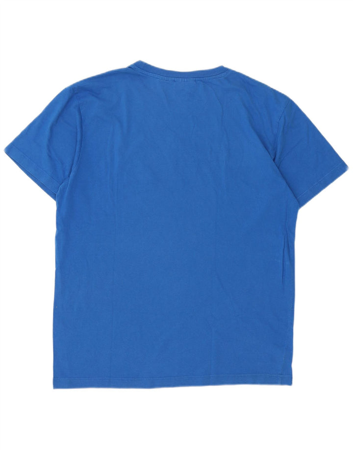 Ανδρικό γραφικό T-Shirt Fila Top μεγάλο μπλε βαμβακερό