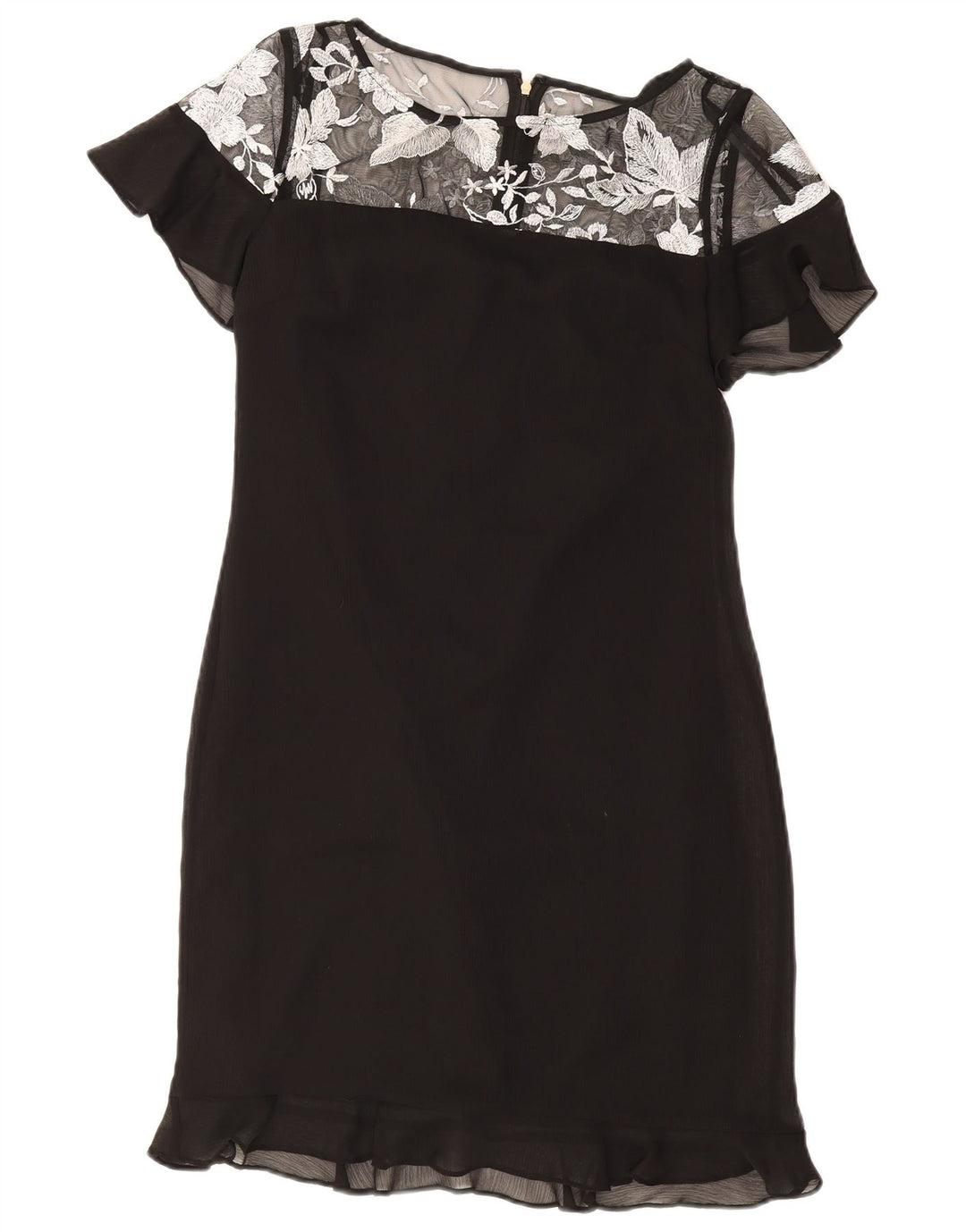 Γυναικείο φόρεμα με θήκη Karl Lagerfeld US 4 Small Black Floral Polyester
