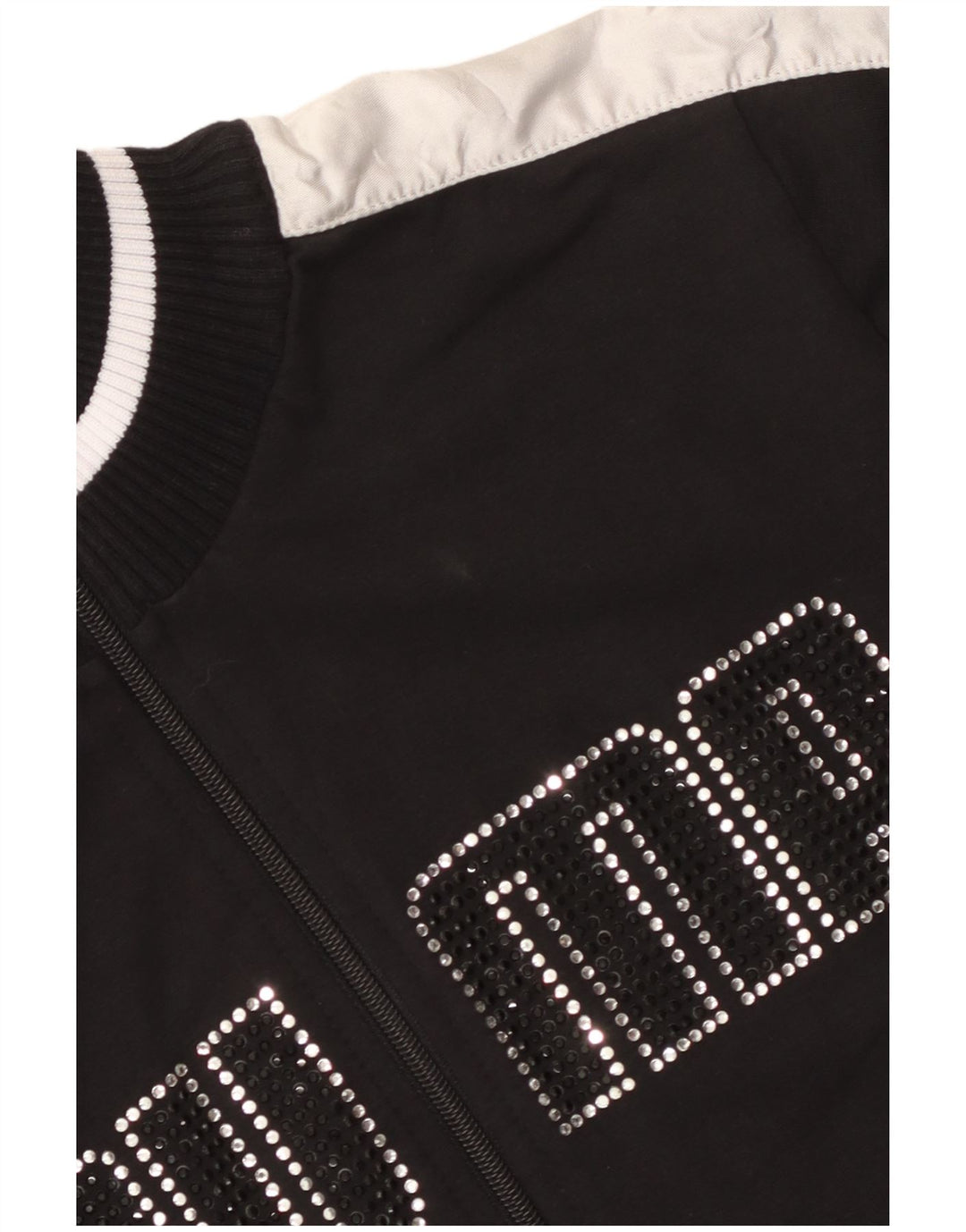 Γυναικεία φόρμα γραφικών Puma Top Jacket UK 12 Medium Black Colourblock