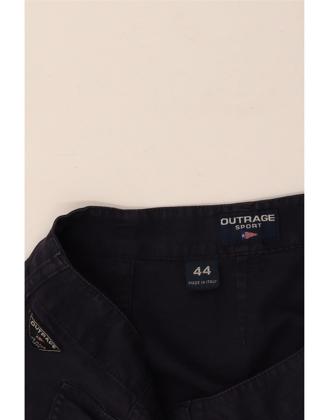 VINTAGE Γυναικεία Μίνι Φούστα Wrap IT 44 Medium W28 Navy Blue Cotton