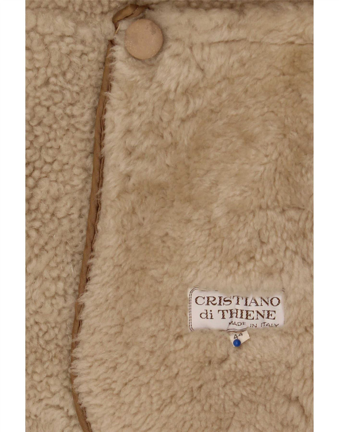 Cristiano Di Thiene Γυναικείο Παλτό Shearling IT 44 Medium Beige