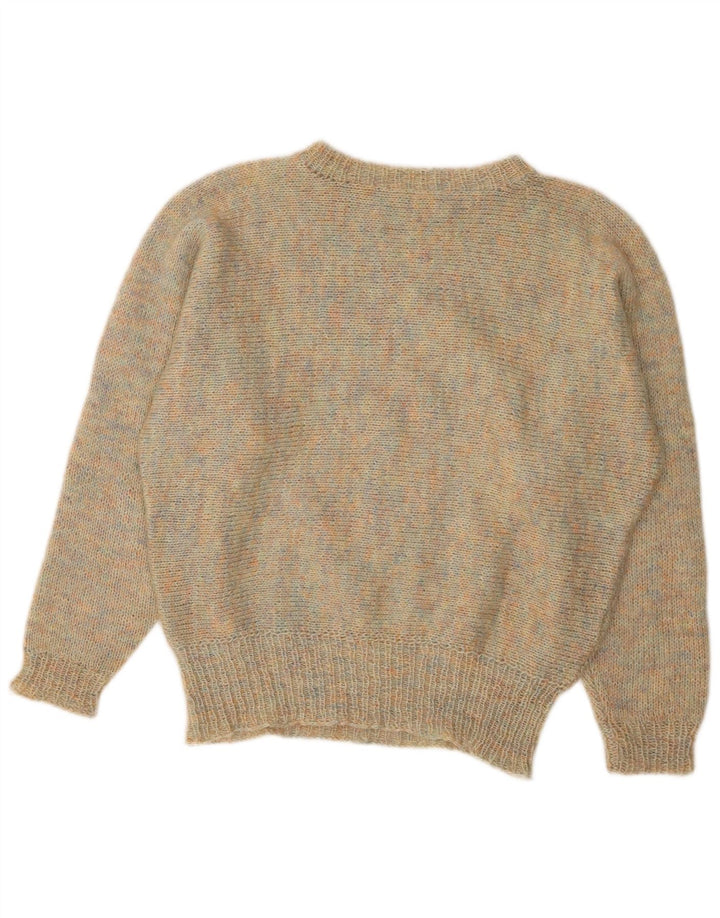 VINTAGE Γυναικείο πουλόβερ με λαιμόκαυστο UK 14 Μεγάλο πολύχρωμο Flecked