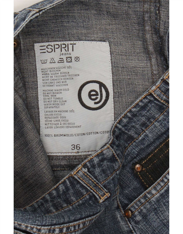 Esprit Γυναικεία Μίνι Τζιν Φούστα EU 36 Small W26 Μπλε Βαμβακερή