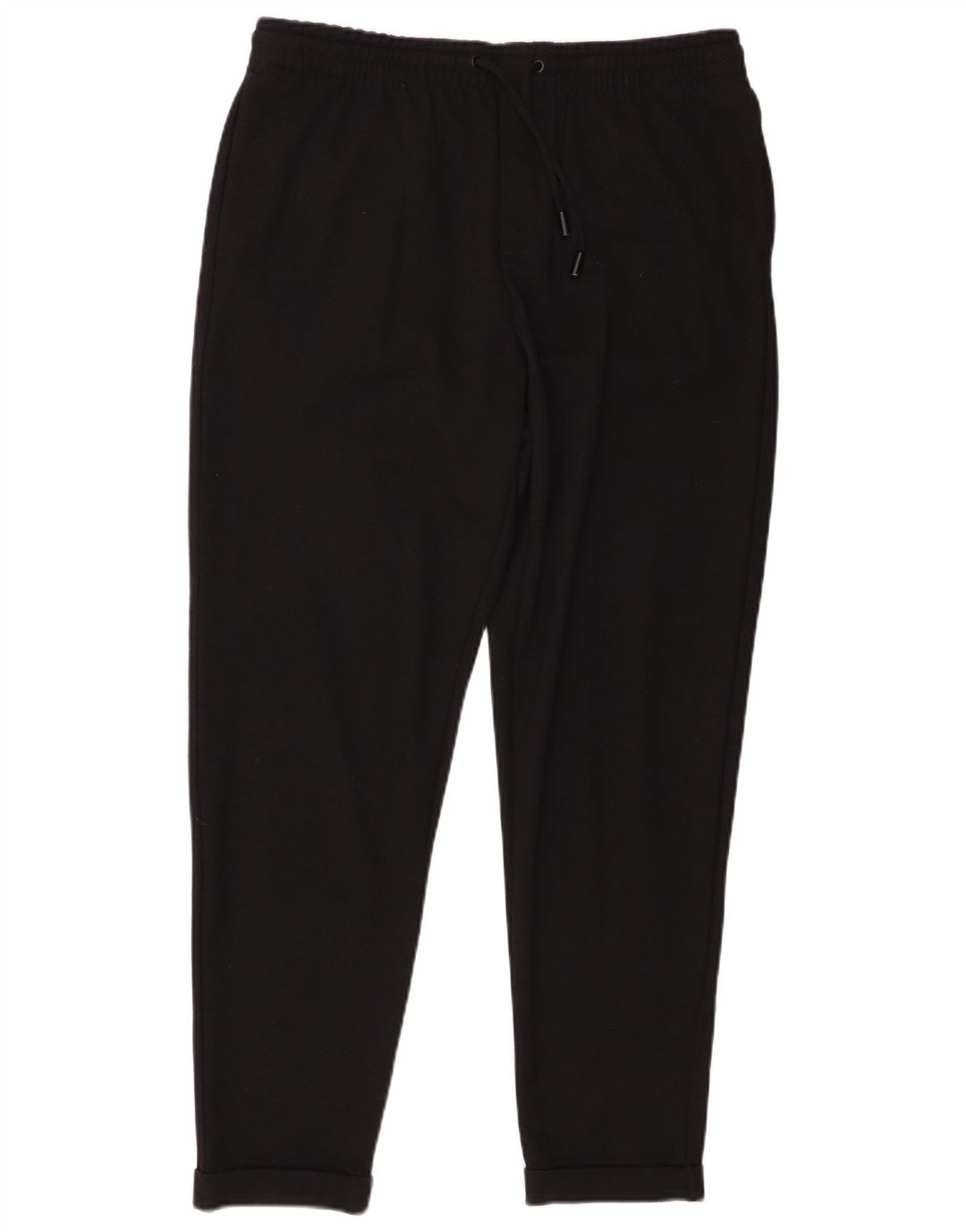 Zara Γυναικείο κωνικό παντελόνι casual μεγάλο W32 L28 μαύρο πολυεστέρα