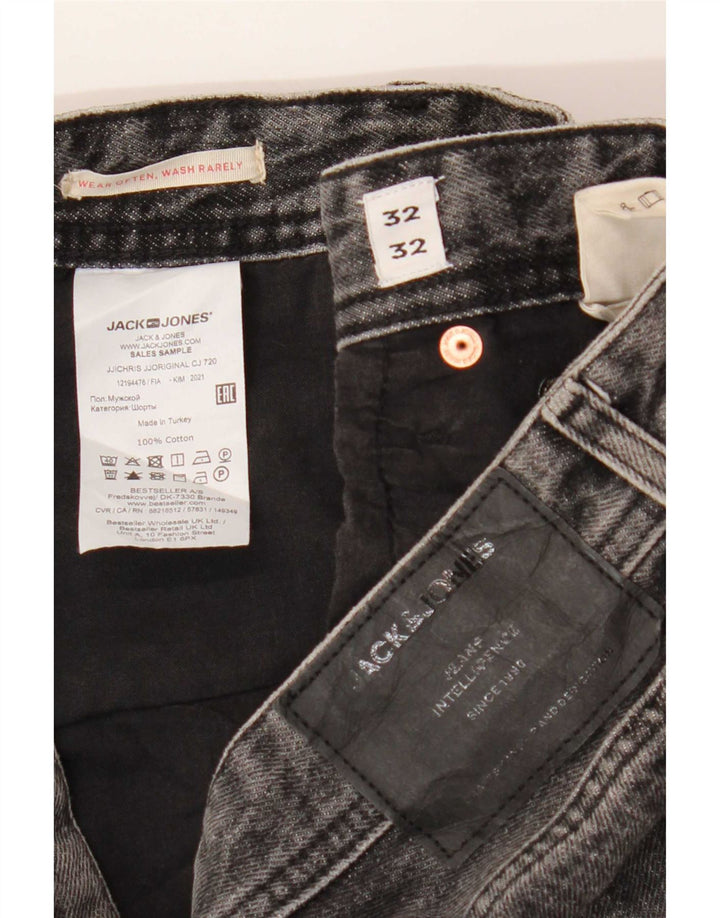 Jack & Jones Ανδρικό τζιν ίσιο W32 L32 Γκρι βαμβακερό