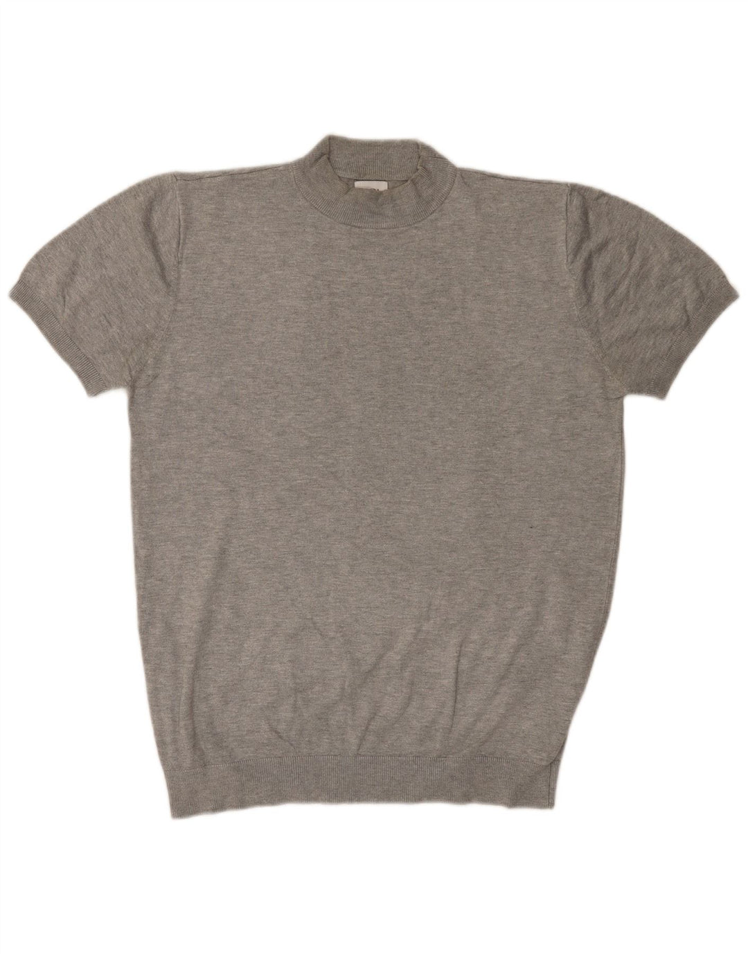 ZARA Γυναικείο πουλόβερ με κοντομάνικο λαιμό χελώνα UK 16 μεγάλο γκρι