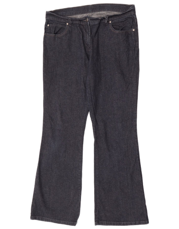 Marks & Spencer Γυναικεία Bootcut Jeans UK 18 XL W35 L30 Navy Blue Cotton