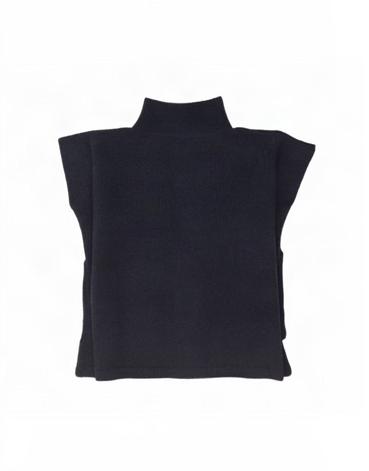 Marks & Spencer Γυναικεία Poncho Jumper One Size Navy Blue Polyester