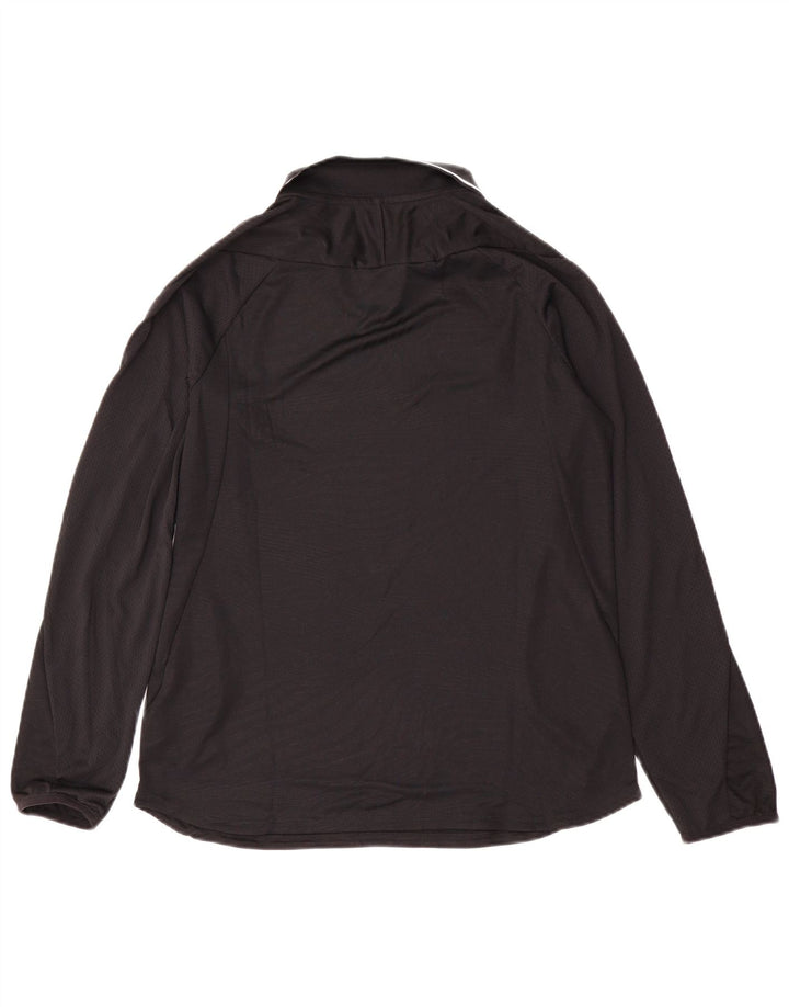 Ανδρικό τοπ Nike Dri Fit Μακρυμάνικο μικρό μαύρο πολυεστέρα
