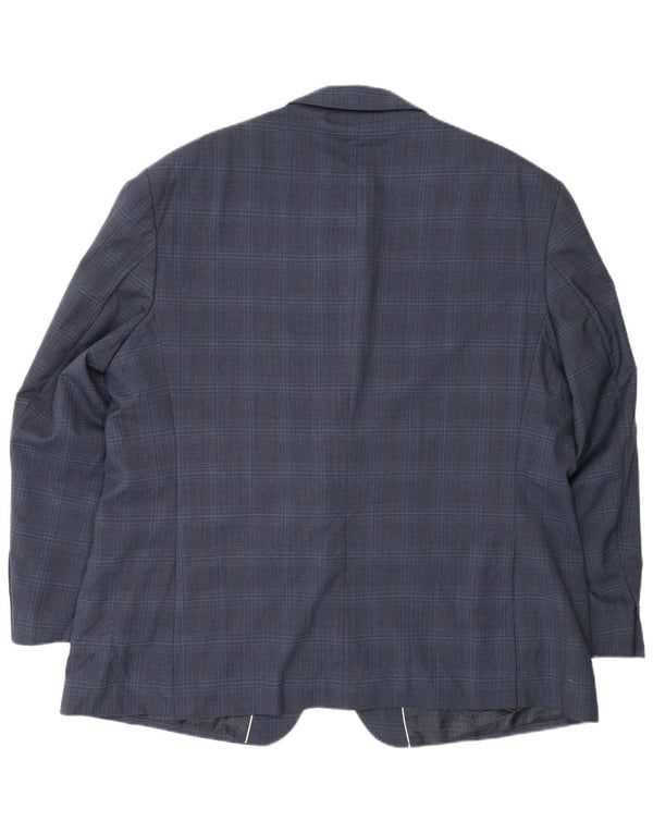 Pierre Cardin Ανδρικό μπουφάν σακάκι UK 50 5XL Navy Blue Check