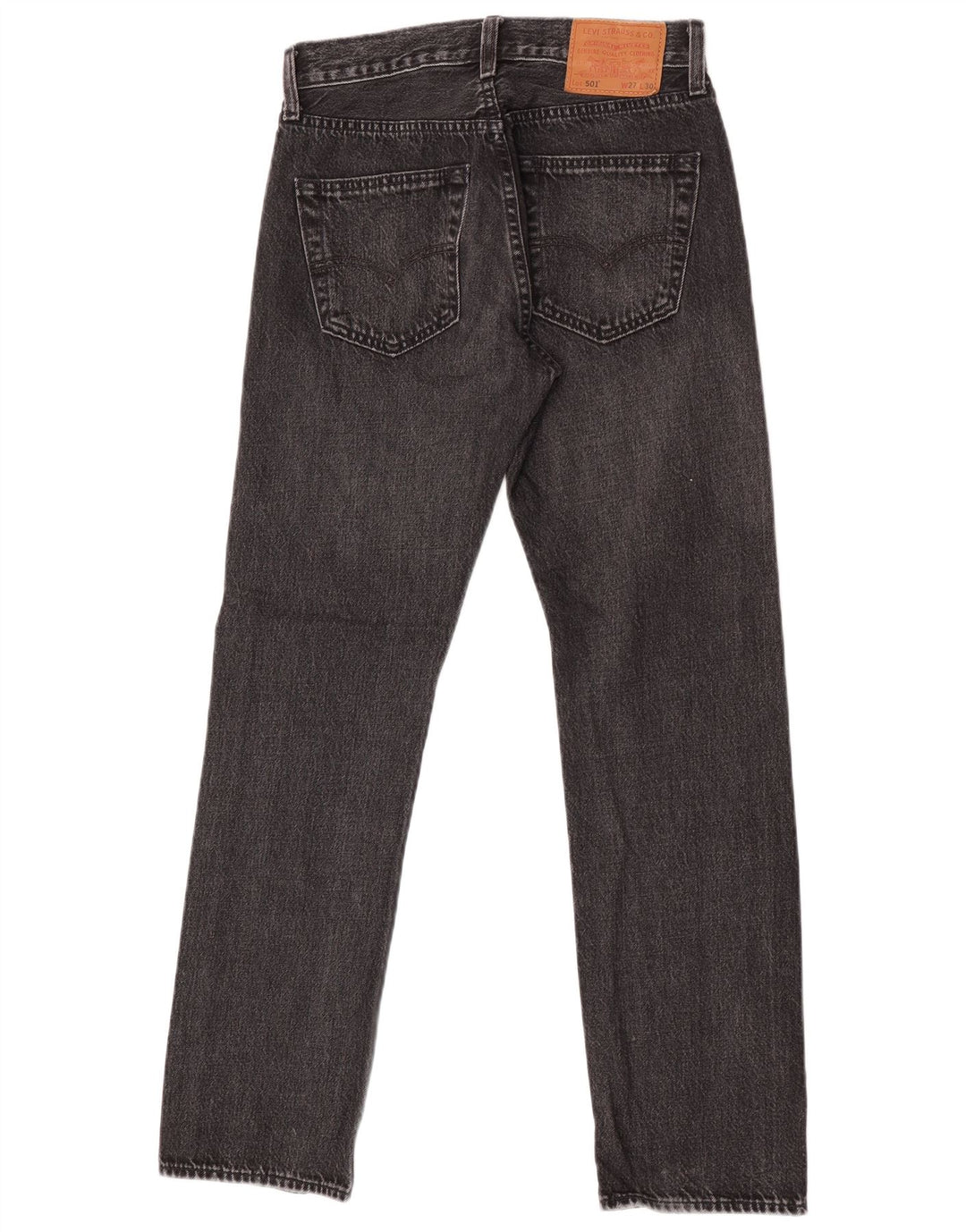 Levi's Mens 501 Straight Jeans W27 L30 Γκρι βαμβακερό