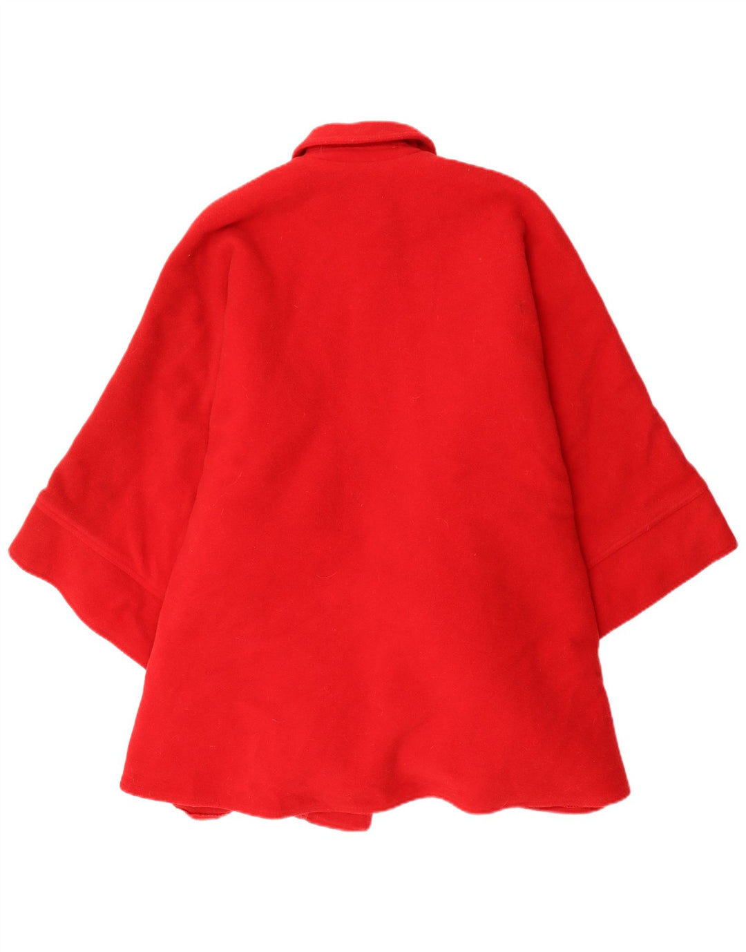 Vintage Girls Poncho Coat 11-12 Years Red Wool