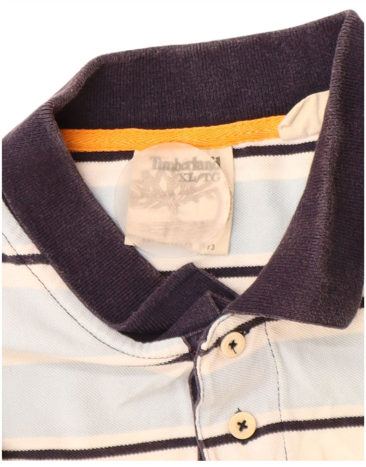 TIMBERLAND Ανδρικό πουκάμισο πόλο XL Πολύχρωμο βαμβακερό ριγέ