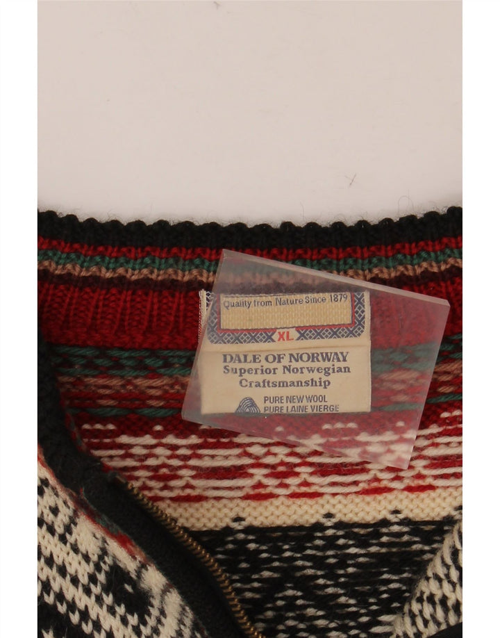 DALE OF NORWAY Ανδρικό πουλόβερ με φερμουάρ XL Off White Fair Isle