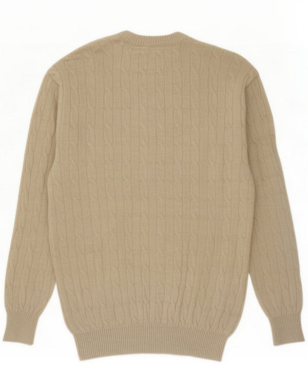Paul & Shark Mens Crew Neck Jumper Sweater Large Grey Virgin Wool
