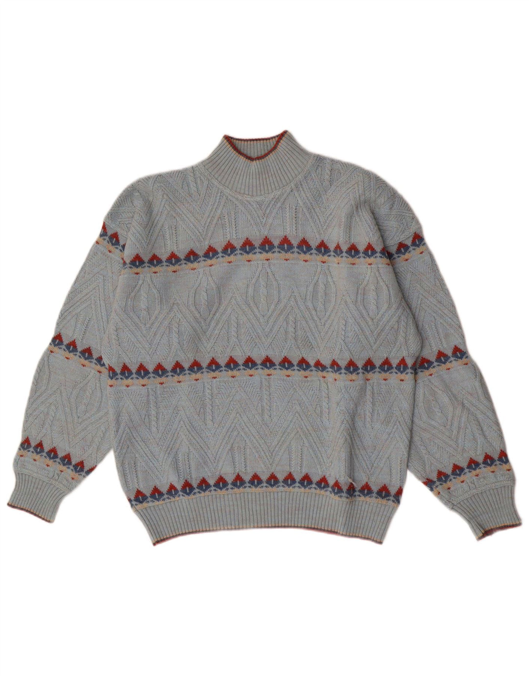 Ανδρικό πουλόβερ με λαιμόκοψη Umberto Bilancioni IT 48 Medium Blue