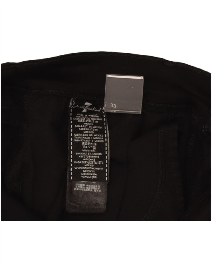 7 For All Mankind Mens Slim Jeans W33 L33 Black Modal