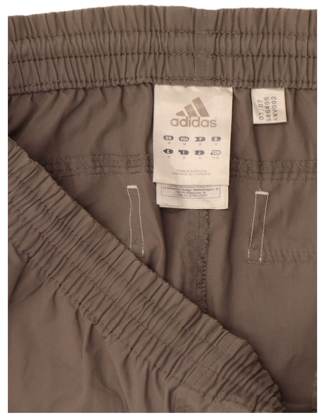 Παντελόνι αθλητικής φόρμας Adidas Ανδρικό Capri Cargo Μεσαίο γκρι πολυεστέρα
