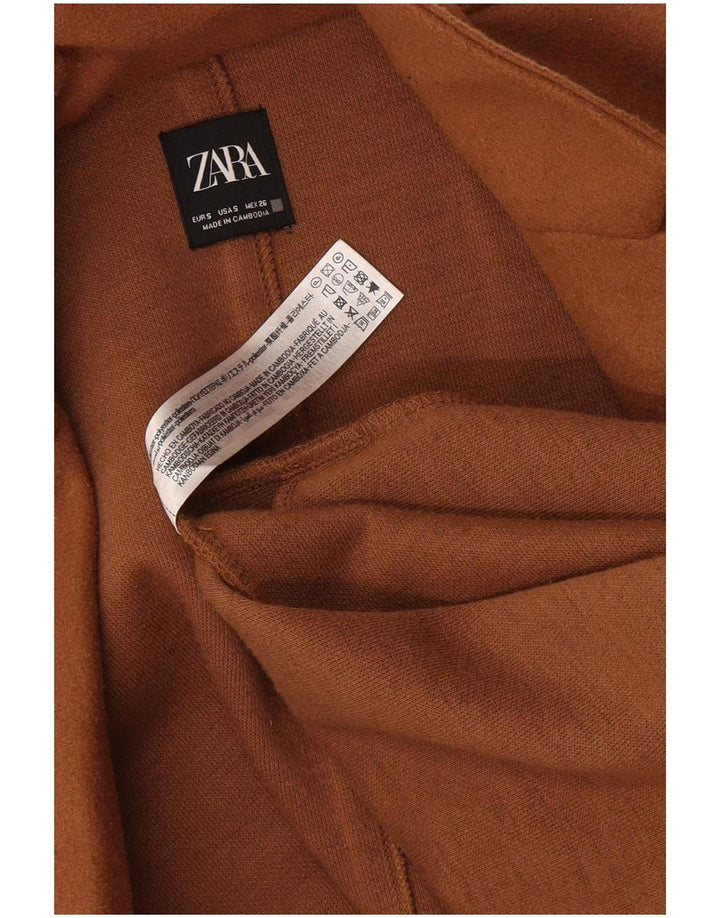 Zara Γυναικείο Πανωφόρι UK 10 Small Beige Polyester