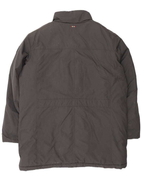 NAPAPIJRI Ανδρικό παλτό με επένδυση UK 46 3XL Μαύρο Πολυεστέρας