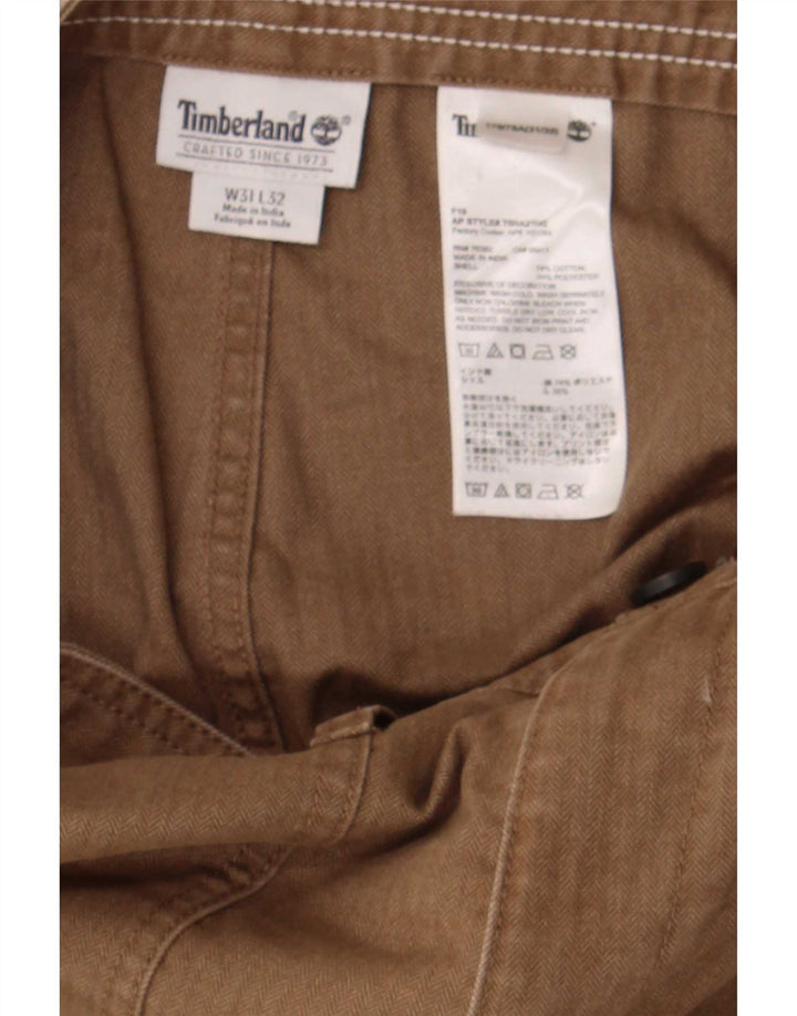 Ανδρικό παντελόνι Timberland Slim Cargo W31 L32 Καφέ βαμβακερό