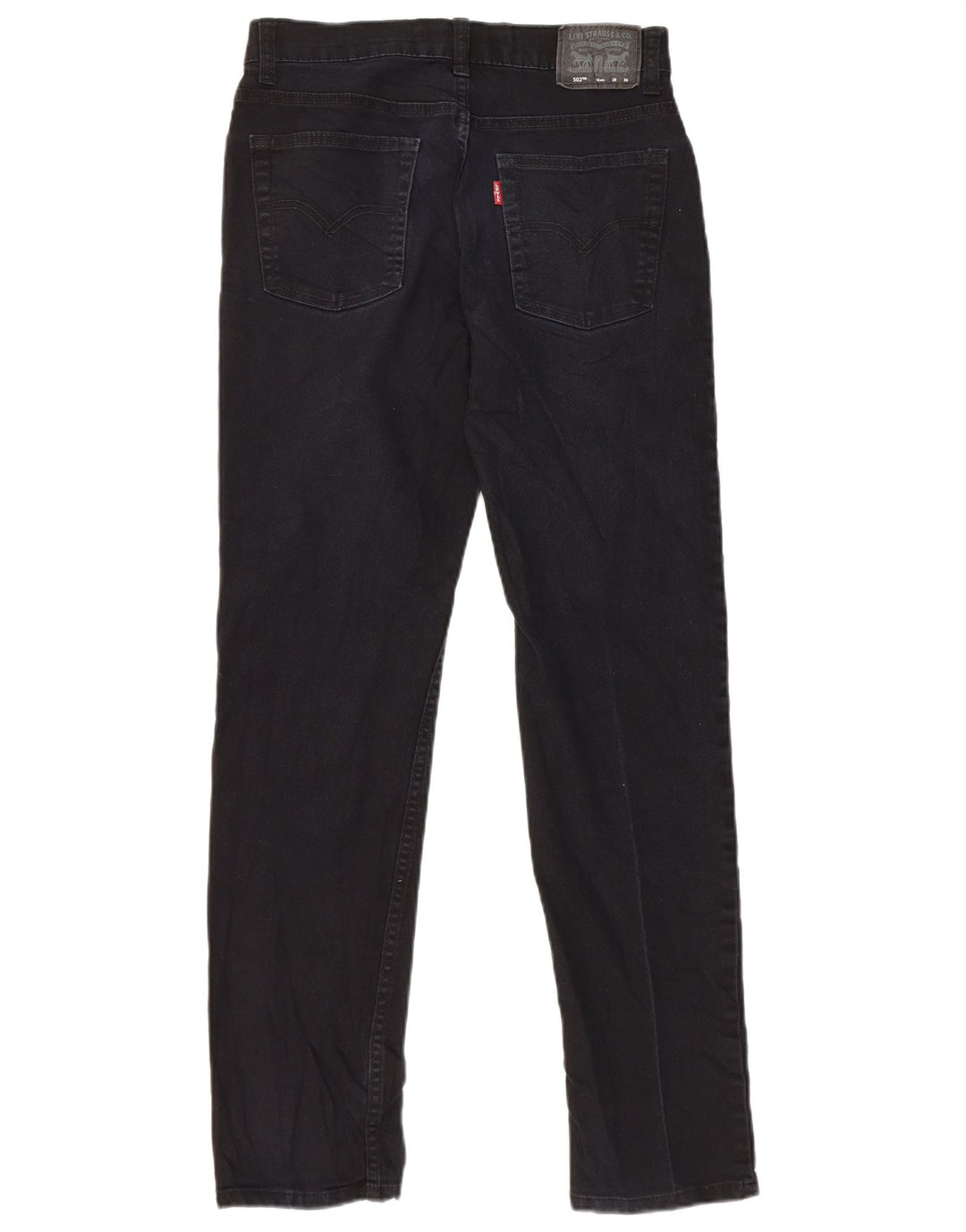 Levi's Womens 502 Regular Tapered Jeans W28 L30 Navy Blue Cotton