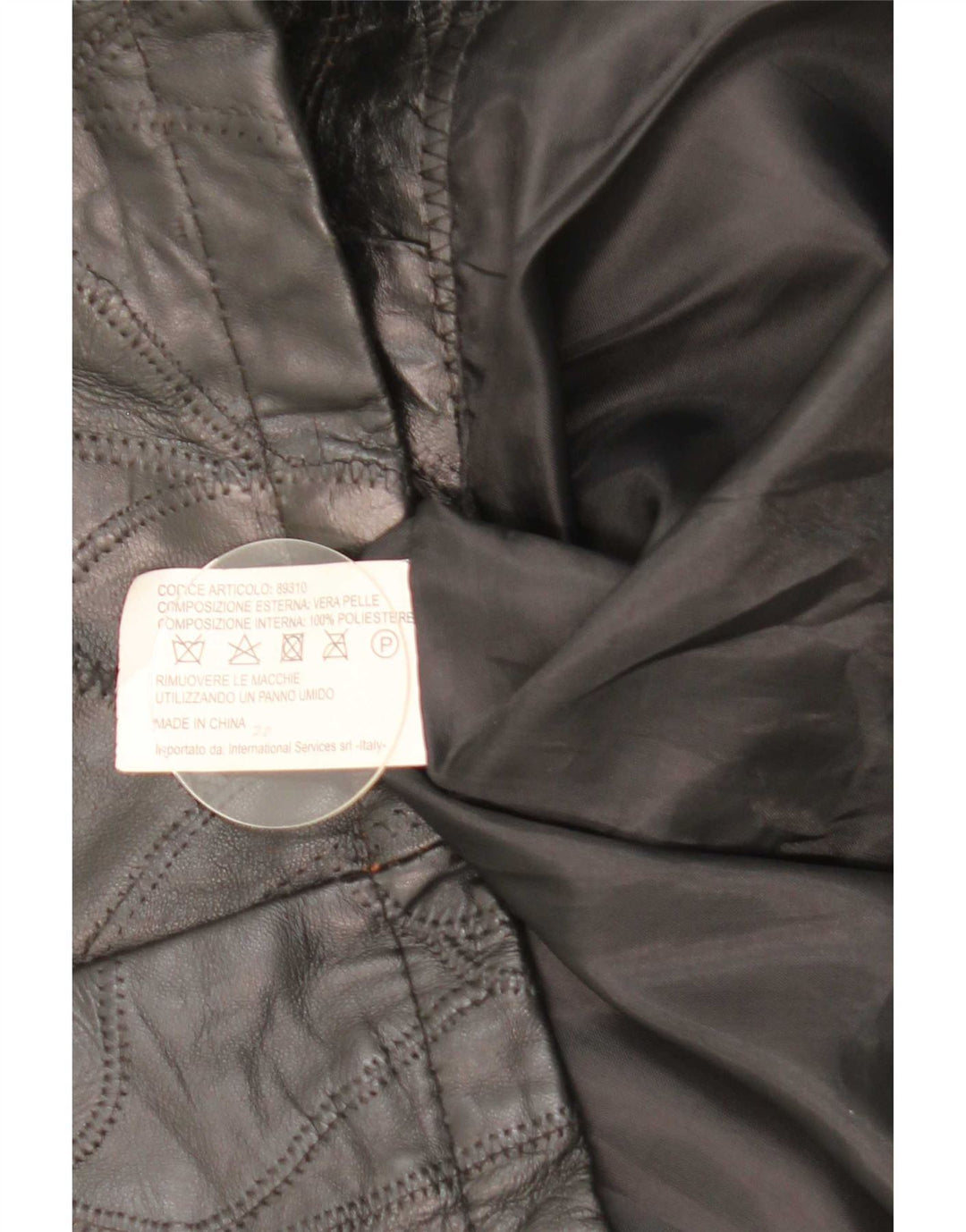 Alberto Bruni Ανδρικό Δερμάτινο Παλτό UK 40 Large Black Patchwork Leather