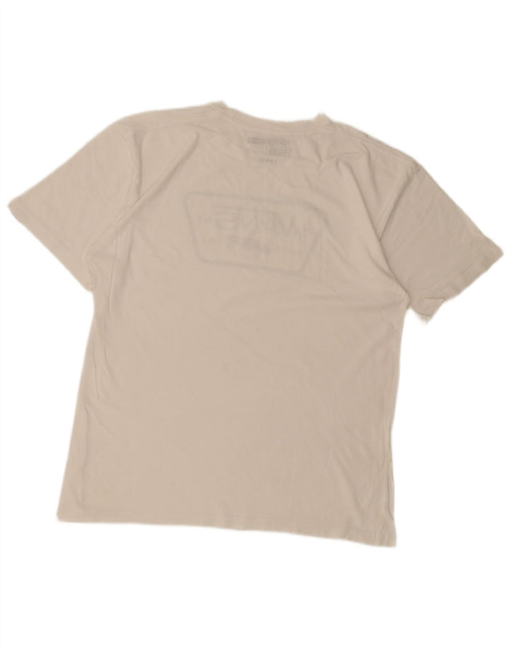 Ανδρικό γραφικό T-Shirt Vans Top μεγάλο λευκό βαμβακερό
