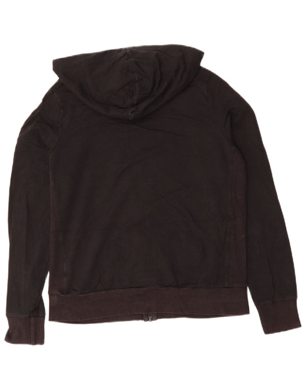 MARKS & SPENCER Γυναικείο πουλόβερ με φερμουάρ UK 14 μεγάλο μαύρο βαμβακερό