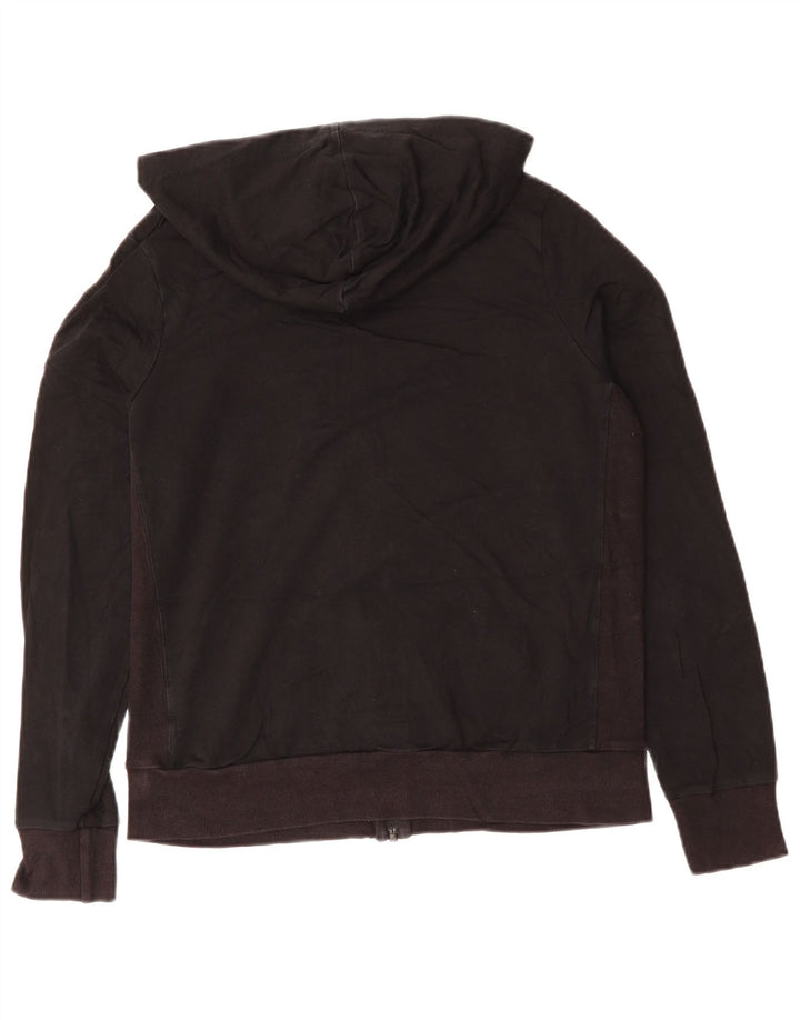 MARKS & SPENCER Γυναικείο πουλόβερ με φερμουάρ UK 14 μεγάλο μαύρο βαμβακερό