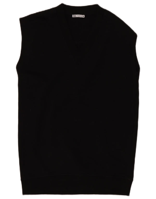 Γυναικείο Αμάνικο Jumper φόρεμα ZARA UK 10 Small Black