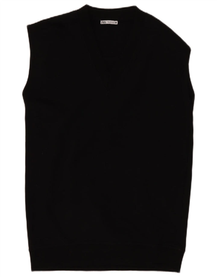 Γυναικείο Αμάνικο Jumper φόρεμα ZARA UK 10 Small Black