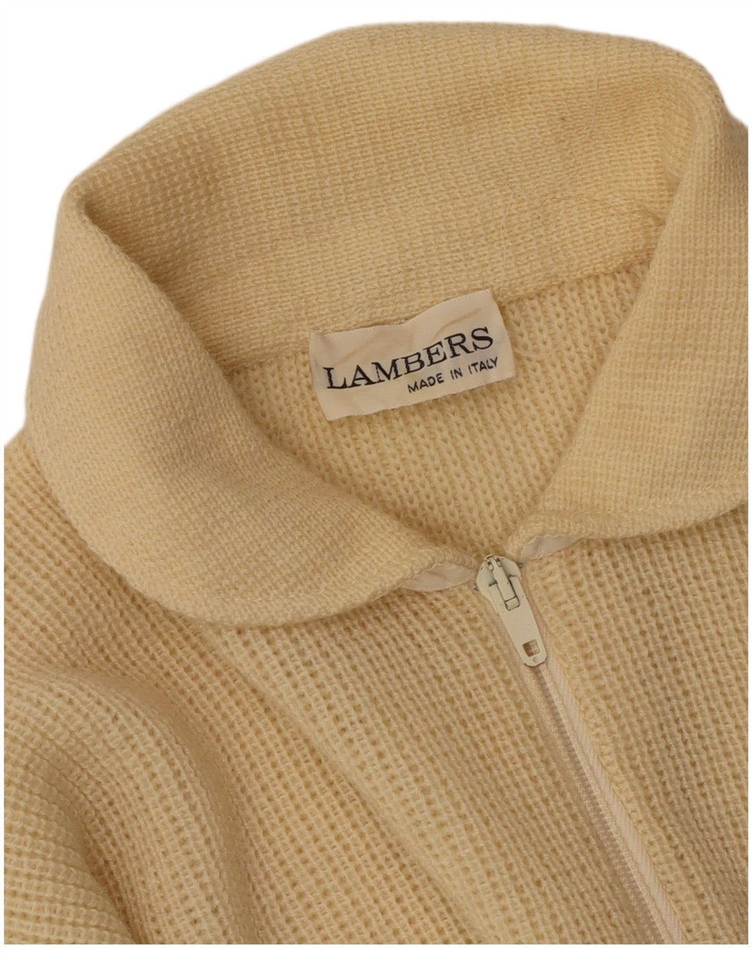 Ανδρικό πουλόβερ με λαιμόκοψη Lambers μεσαίο μπεζ