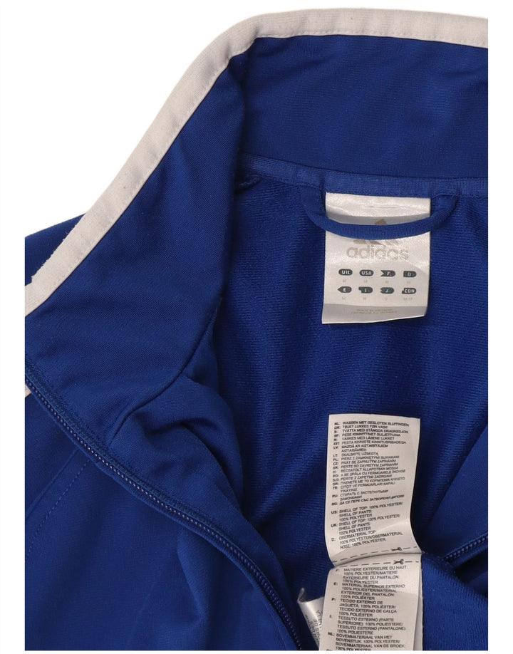 Ανδρική αθλητική φόρμα Adidas Top Jacket μεσαίου μπλε χρώματος πολυεστέρας