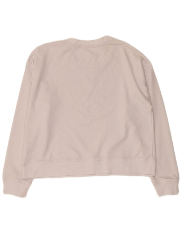 Γυναικείο Φούτερ Dkny Crop Graphic Jumper UK 14 Μεσαίο λευκό βαμβακερό